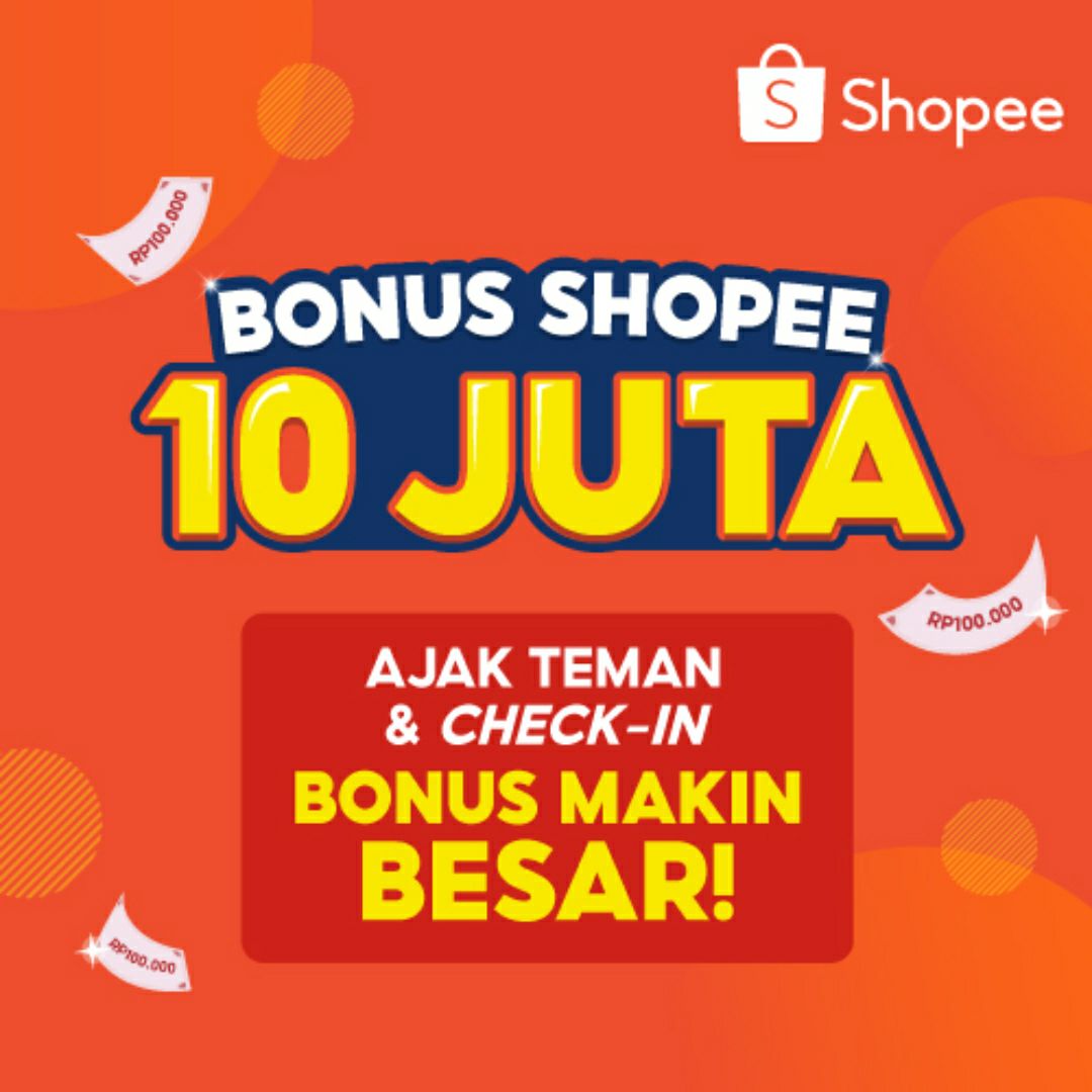 Bantu aku dapetin 10 Juta, yuk! Download Shopee &amp; klik link ini: #BonusShopee10Juta shp.ee/esfvzjsugjj