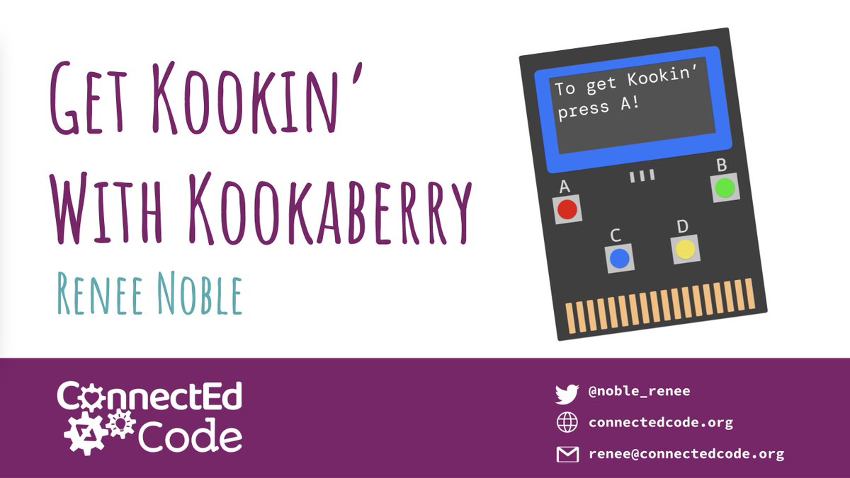 noble_renee's tweet image. @PyConAU talk done! Very exciting to talk about the fun work I've been doing in my new business @ConnectEdCode, working with the #AustSTEM Foundation on their new #Kookaberry embedded system!
Here are slides if you want to access pics and videos again! bit.ly/38UxidR