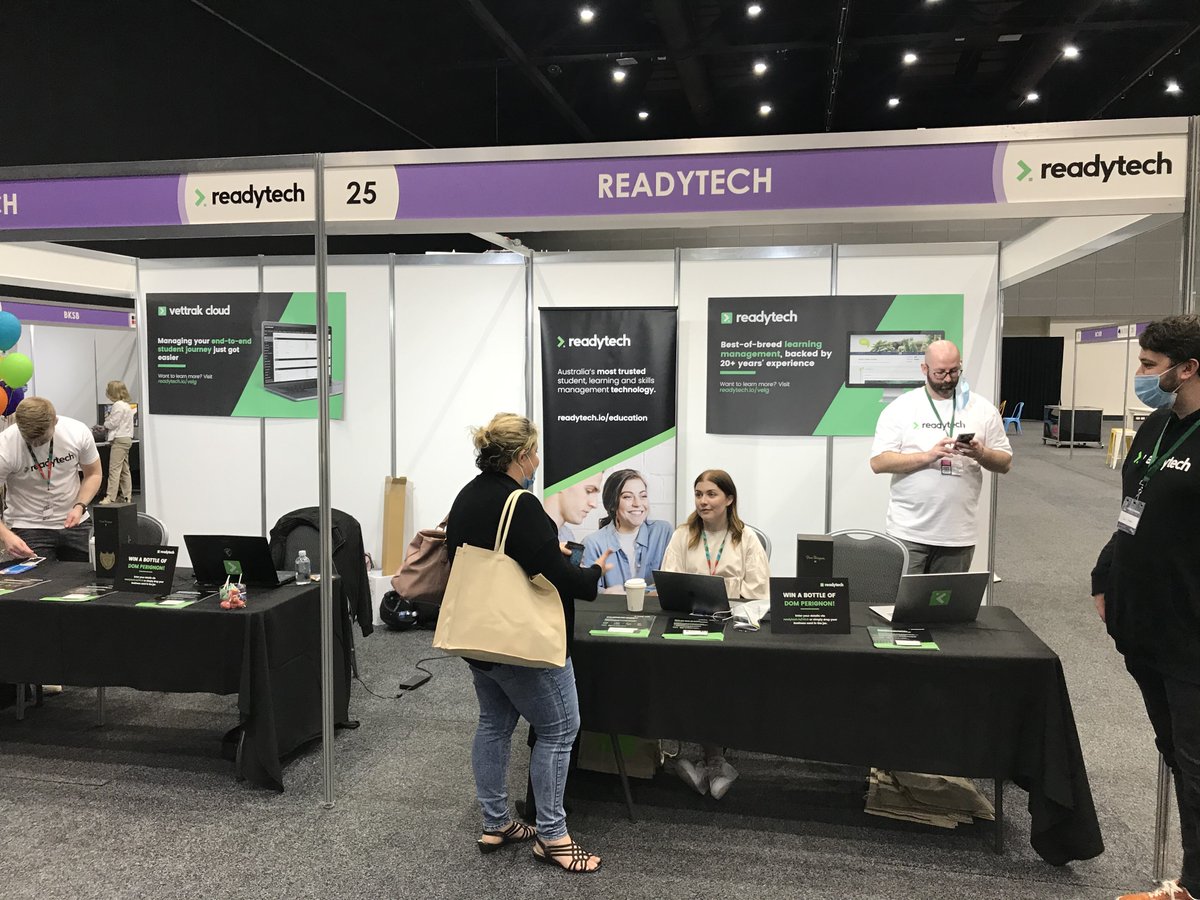 Kicking off day 2 of #2021NVC! Come and say hello at booth 25 and find out why ReadyTech are your one-stop-shop to address today’s student engagement, management and retention challenges. 👋

#VET #EdTech #Education