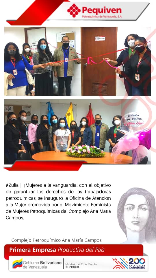Cptt_Pequiven's tweet photo. Que viva el Movimiento  Feminista  de Mujeres Petroquimicas @PequivenAMC @pequivenjose @PequivenCPHC @drodriven2 @elguerrero9523 @cpt_pqvjose @NicolasMaduro @PrensaPequiven @TellecheaRuiz https://t.co/OLI6PmfNi5 https://t.co/VB2RT4rAeL
