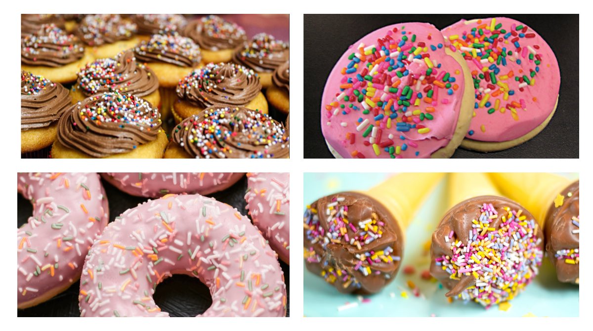AgathaChocolats's tweet photo. What’s your favorite sprinkled sweet?🧁🍩
#foodie #polloftheday https://t.co/p0nYzNMiWp