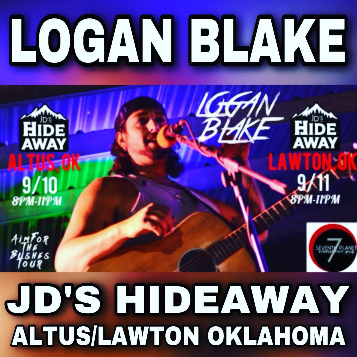 ⭐️ Fri/Sat 9/10-911: Logan Blake live at JD's Hideaway Altus & JD's Hideaway Lawton!  #livemusic #oklahomalivemusic #oklahomamusicscene #musicmedia