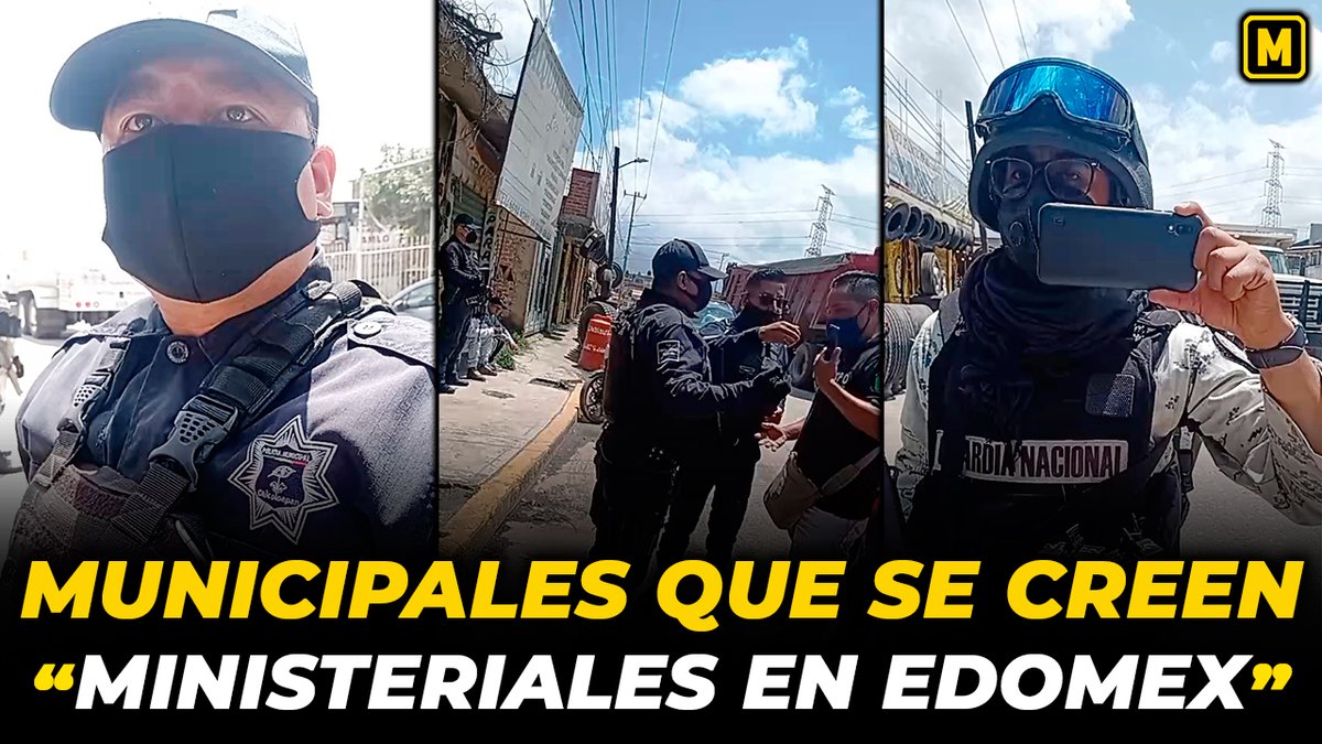 MexicoDifunde's tweet photo. Policías Municipales que se creen Ministeriales, se molestan al ser grab... https://t.co/o1lV7RpnCh a través de @YouTube 

#Municipales
#Ministeriales
#GN https://t.co/7W9l655okL