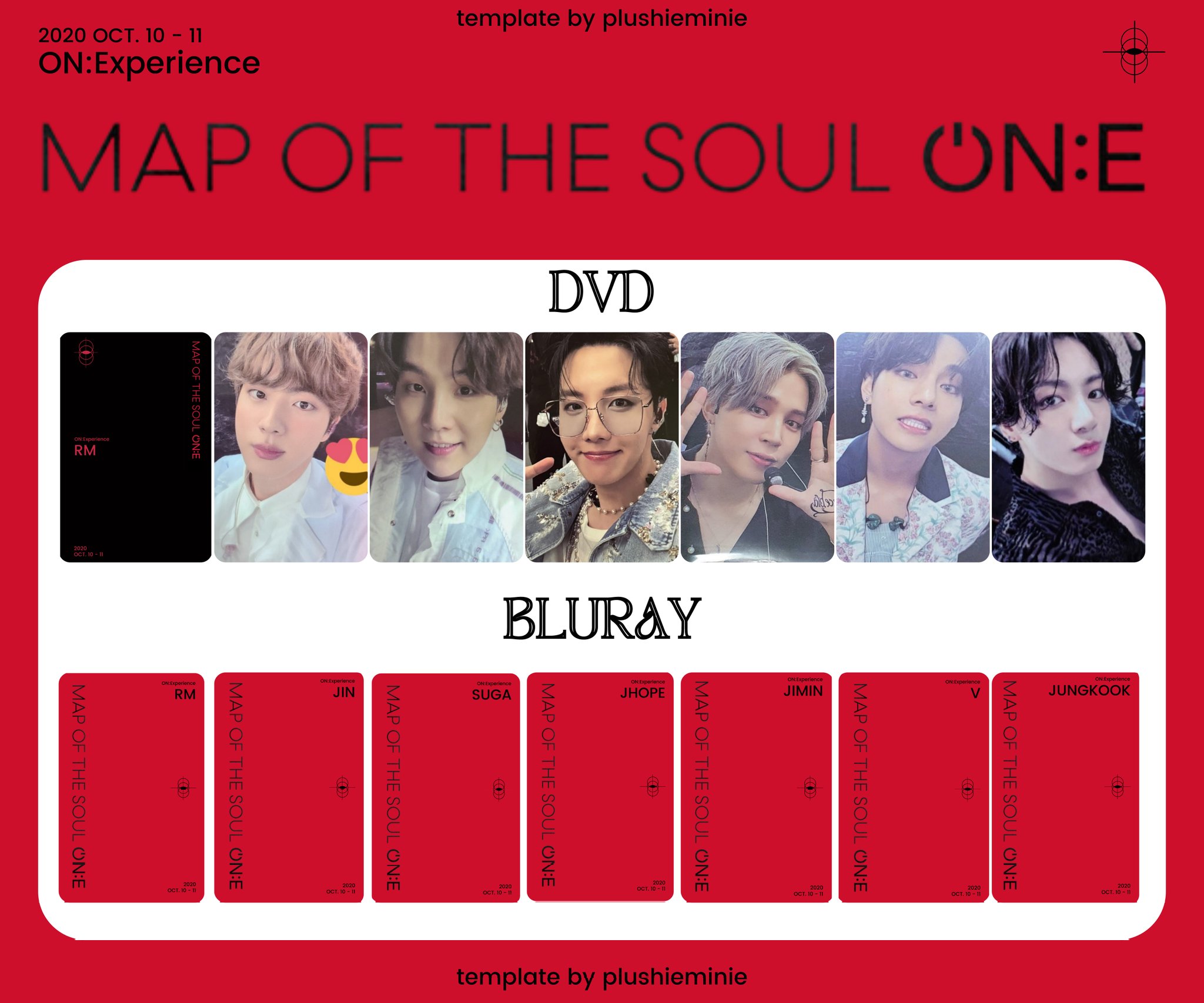 BTS MAP OF THE SOUL ON:E DVD トレカ　ジン BTS MAP OF THE SOUL ON:E DVD ジン トレカ