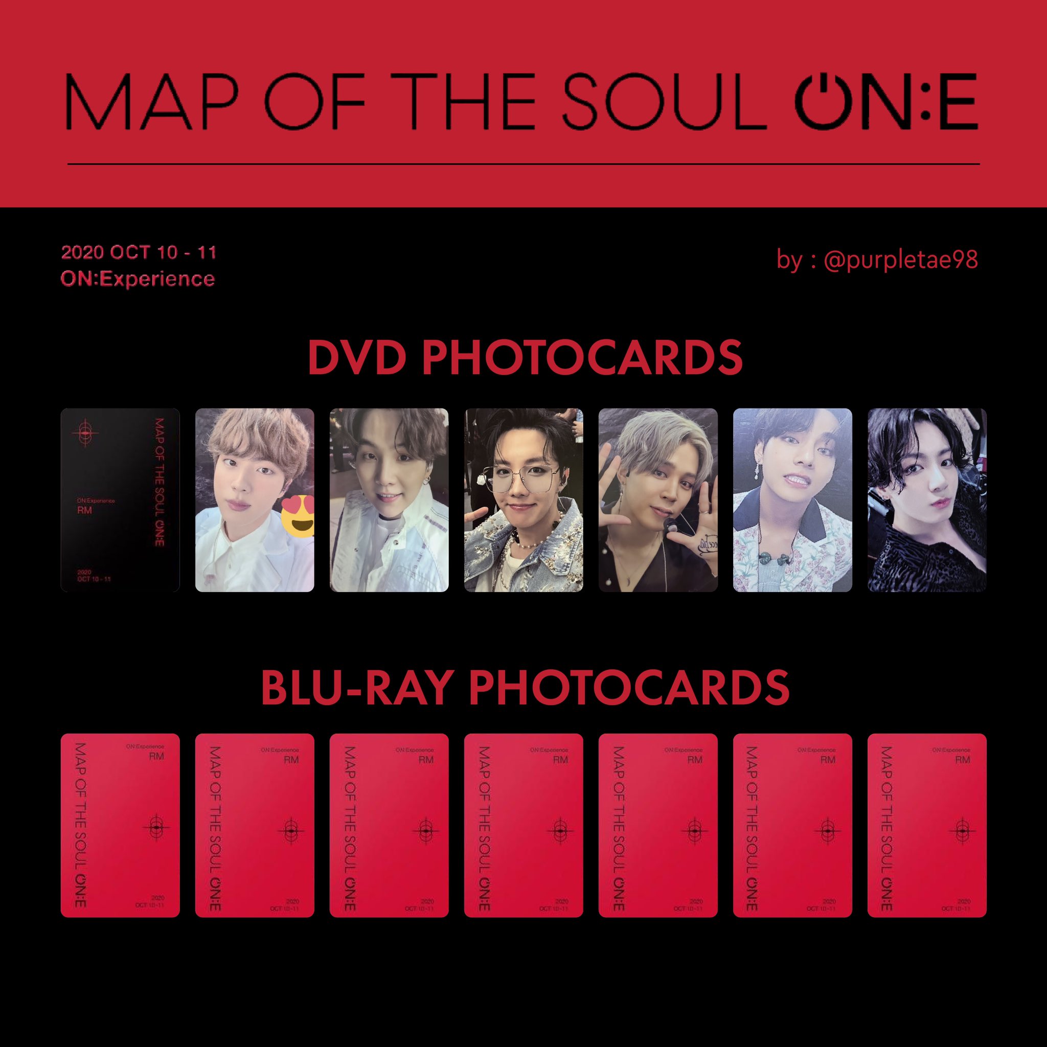 BTS MAP OF THE SOUL ON:E blu-ray トレカ V