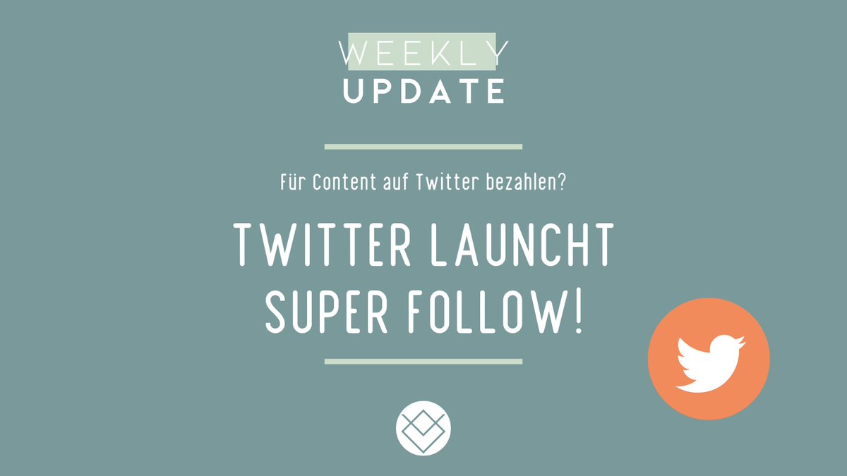 Schon gehört? Twitter hat den Super Follow gelauncht! Mit der kostenpflichtigen Abo-Funktion kann man nun gegen eine Gebühr Zugriff auf exklusiven Content von Creatorn bekommen - vorerst jedoch nur iOS-Nutzer in den USA und Kanada.
Würdet Ihr für Tweets bezahlen?💸 #socialmedia