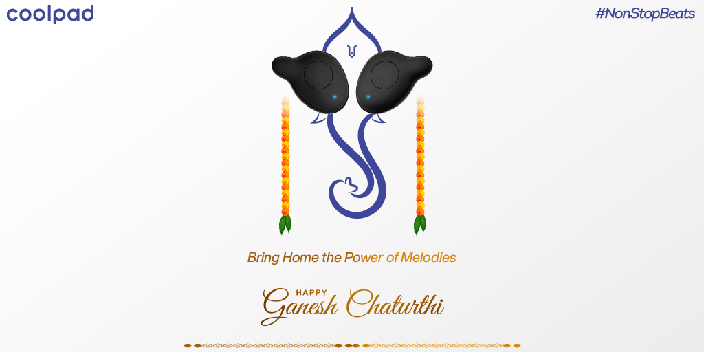 #HappyGaneshChaturthi #Ganpati #CoolForLife 
May lord #Ganesha Bestow us with the power, destroys our sorrows, and bless us with prosperity. May Spiritual hymns &amp; melodious music fill our minds with positivity.