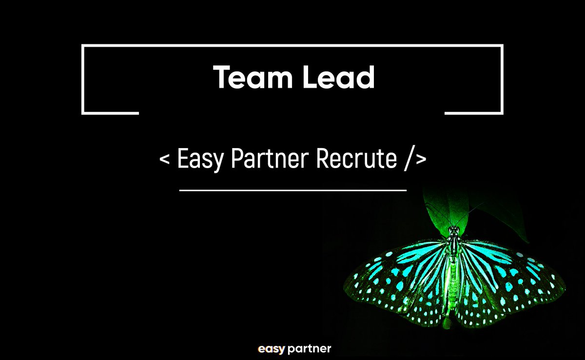⚡ Alerte Job ⚡

◾ Team Lead H/F

CDI : 71K à 78K 

Profil : Expert

📍 Paris

Plus de détails dans l'annonce 👉 bit.ly/3h4gGVv

#jobsearch #Jobs #tech #recrutement #offres #easypartner