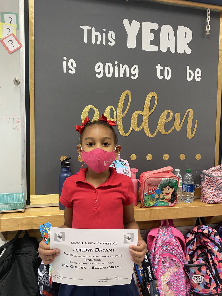 Golden2nd's tweet photo. Congratulations to Carter, my character kid of the month, and Jordyn, my kindness kid of the month! You two rock! @MaryBAustin #rockstars #characterkid #kindnesskid https://t.co/oaDcaRuurk