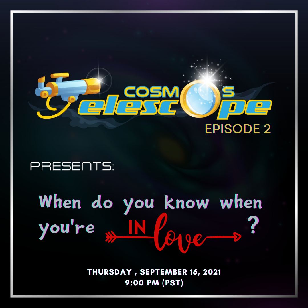 cosmos_fam's tweet photo. When do you know when you're IN L❤VE?

Join us on Thursday, Sep 16, 2021 @ 9:00pm and let's talk about your love story and experiences. Let's us feel the love on Twitter Space this month of September.

#COSMOSFam #COSMOSTelescope 💙🤍 https://t.co/tgiXlu84cs