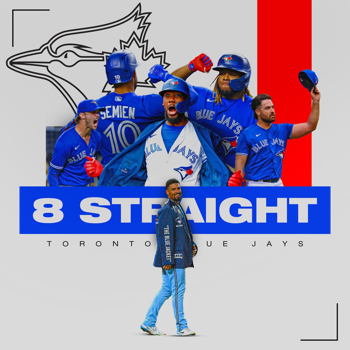 A sweep of the Yankees and the @BlueJays sit just 0.5 games out of a Wild Card spot. 👀