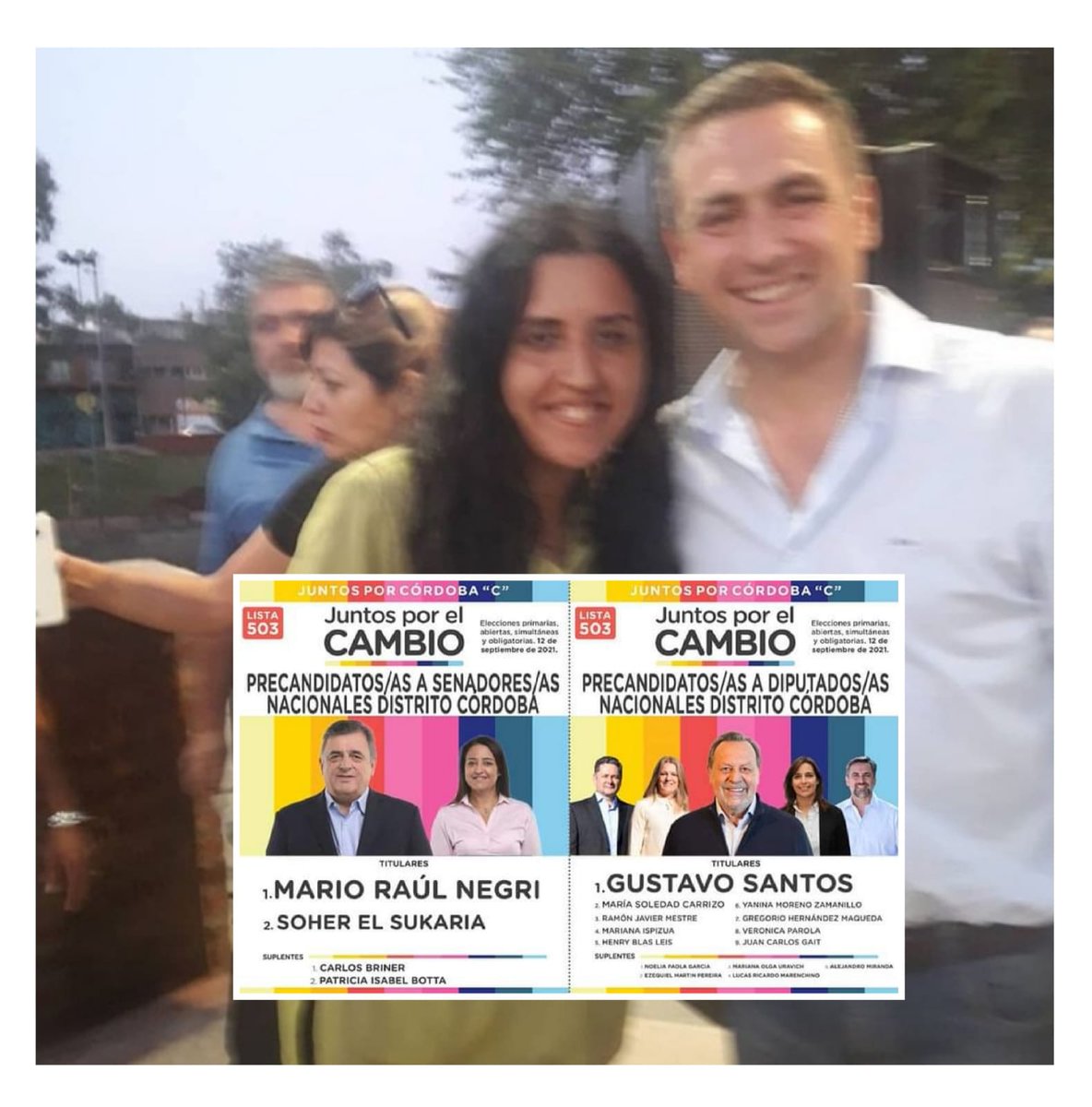 #yovotojuntosporcordoba 
 <a href="/gustavosantos/">Gustavo Santos</a> <a href="/marioraulnegri/">Mario Raúl Negri</a> , <a href="/SoherElSukaria/">Soher El Sukaria</a>
<a href="/ramonjmestre/">Ramón Mestre</a> <a href="/MSoleCarrizo/">Soledad Carrizo</a> 

Por una Argentina verdaderamente   de los argentinos. Si se puede