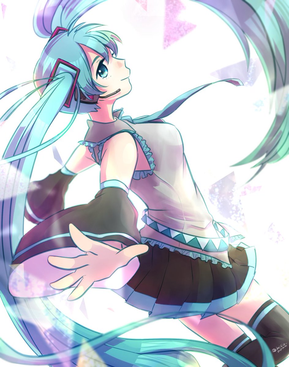 千夏さんのミクさん キラキラ眩い ふわりと浮遊感のある描き方も良いですね Piapro ピアプロ のイラスト 千夏さんのミクさん キラキラ眩い ふわりと浮遊感のある描き方も良いですね Piapro ピアプロ のイラスト