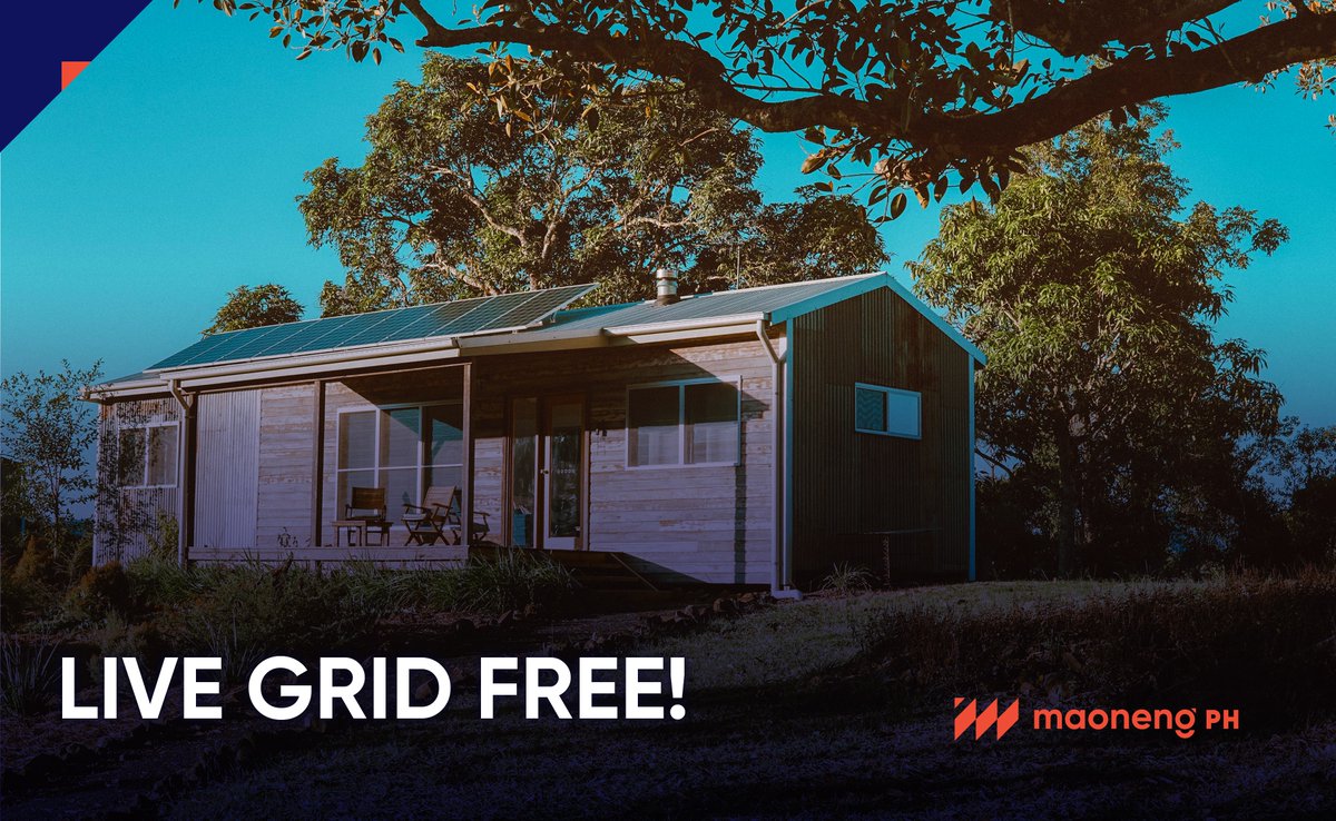 MaonengPh's tweet photo. Going solar give you the ability to live grid free if all power generated provides enough for your home / building.
#MaonengPh #LetSOLARsaveyourBILL
#RenewableEnergy #SolarPower https://t.co/F6w3BgzVUA