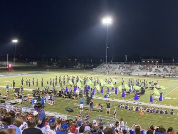 olathewestband's tweet photo. Wow! What an awesome night! Kicked it off with an awesome Pre-Game with special guests @otmstigerbands and @MTbands! We rocked it in the stands and then premiered our 2021 Marching Show, SPELLBOUND! Way to go, OWMB - very proud of your hard work, musicianship, and school spirit! https://t.co/M9kzFFRY8D