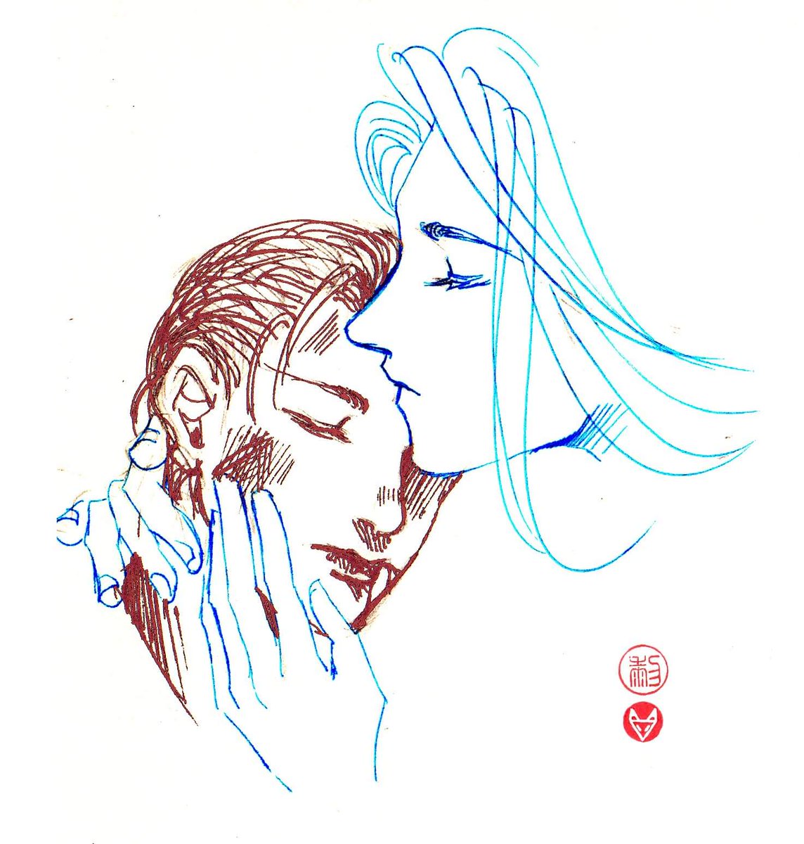 Trix The Fox Yuyuhakusho Yyh Manga Anime Fanart Traditionalart Quicksketch 幽遊白書 仙水忍 樹 Boyslove Cried A Lot For Them