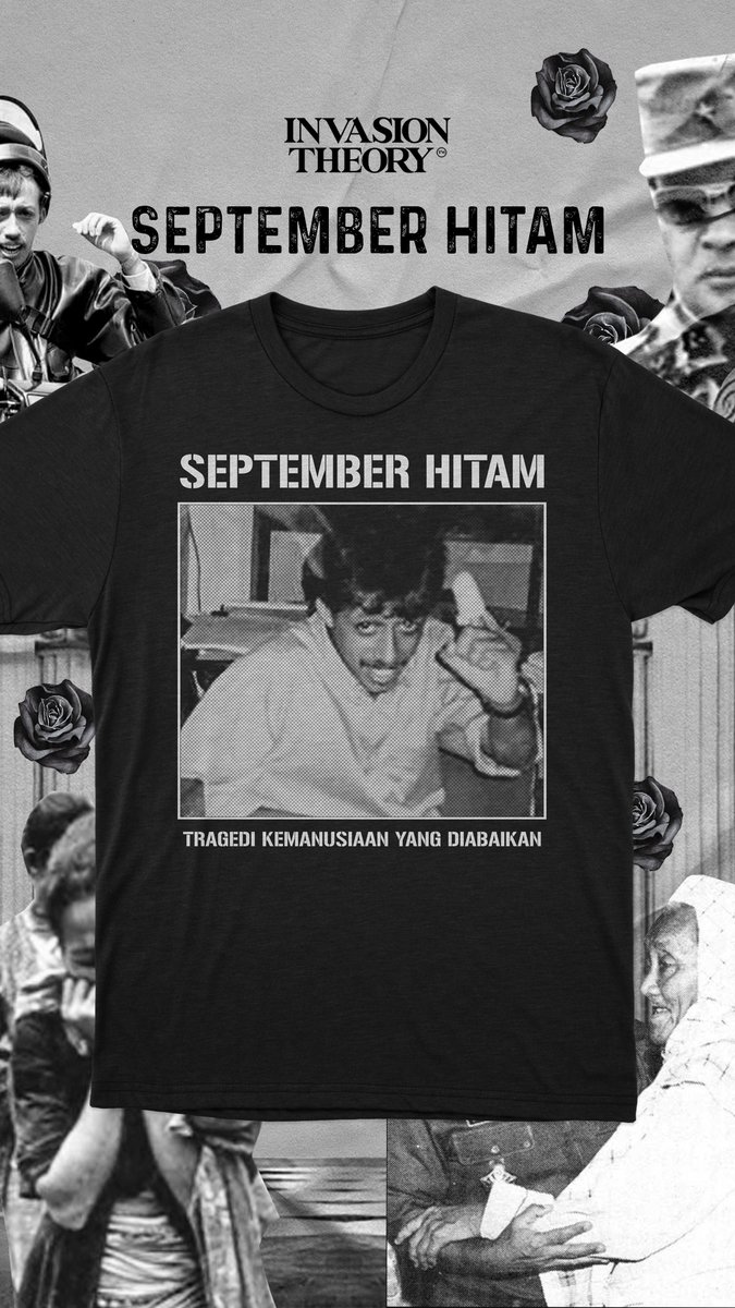 INVSNTHEORY's tweet photo. ALERTA ‼️

🔴Open Pre Order
- SEPTEMBER HITAM -
Tragedi Kemanusiaan Yang Diabaikan
⭕️Waktu Pre Order
Jumat 10/09/2021 - Senin 13/09/2021
⭕️Harga
Harga: 100.000
⭕️Info
Instagram: invasiontheory
Contact: 081213104121 

#Lazada99 #LALISA #PPKMBerhasilRedakanCovid https://t.co/Yes3npfgBF