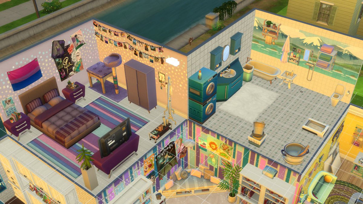 agustdmidnights's tweet photo. hice esto y:
1. al terminar me di cuenta que no puse sala de estar
2. la habitación y el baño me quedaron re meh porque ya me estaba dando sueño, pero lo quería terminar sí o sí de una sentada
@Simlish4 #RetoDelPanal #RetoSimslish4 #HoneycombChallenge https://t.co/SZrkiJniIV