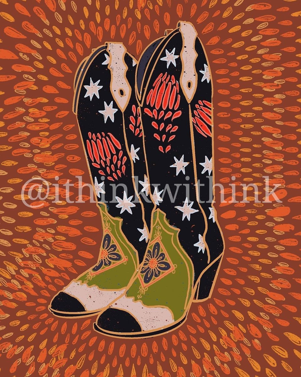 IThinkWithInk's tweet image. New boots bootin 💋 

prints and stickers available link below :) all US orders get free shipping on print and sticker (only) orders!