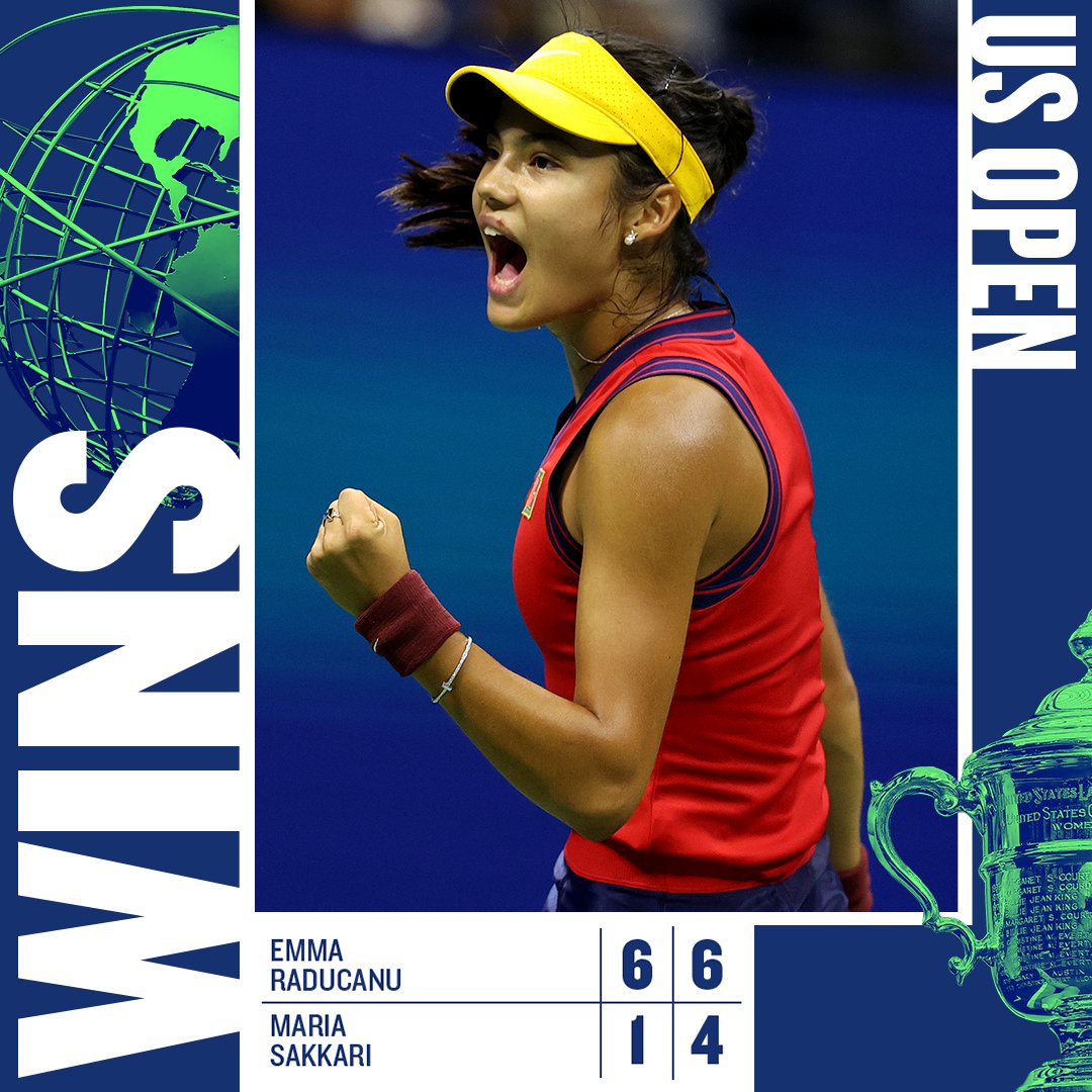 RADiculous. 

<a href="/EmmaRaducanu/">Emma Raducanu</a> powers into the #USOpen final 🙌

#BackTheBrits 🇬🇧
