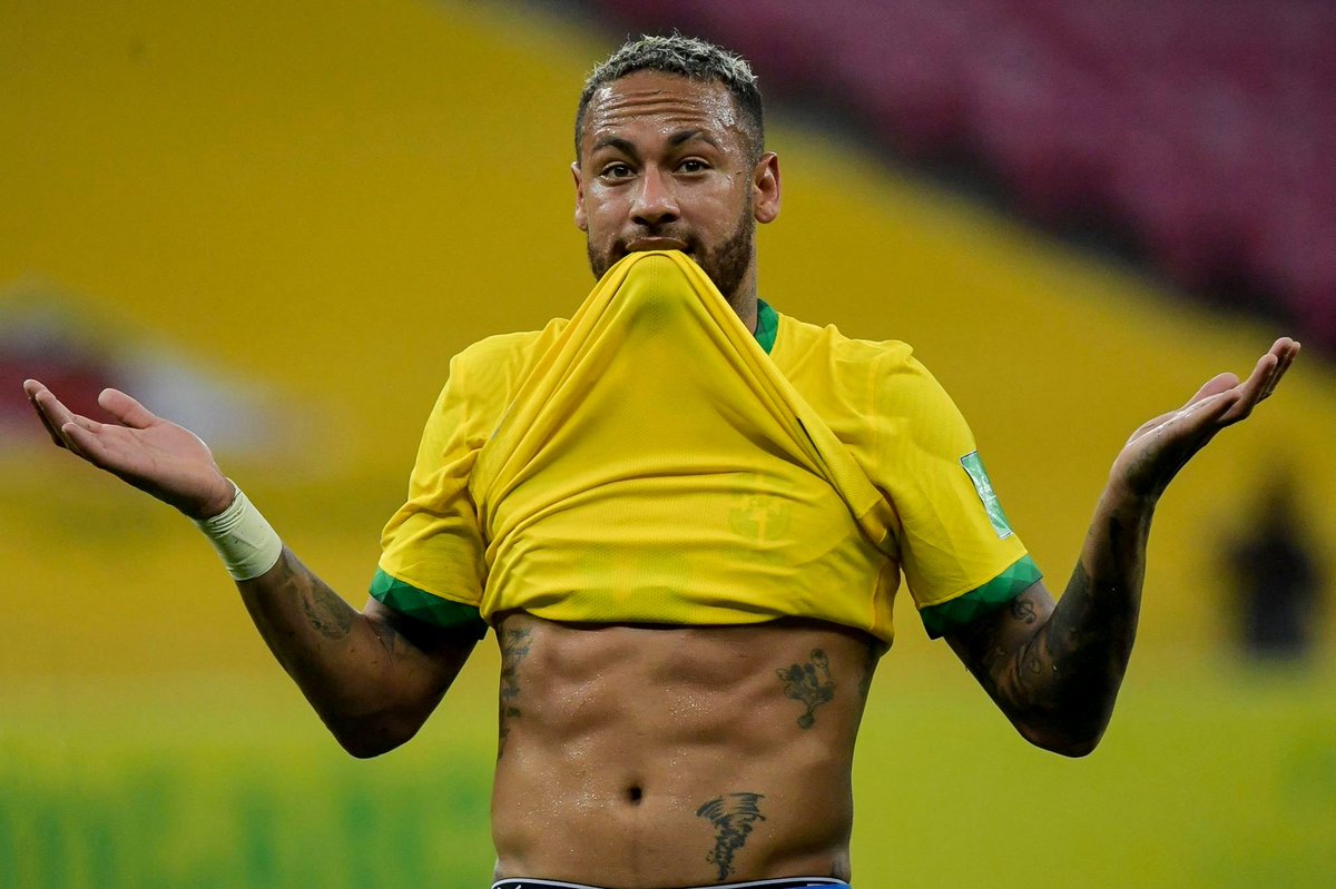 StatAttack4's tweet photo. Neymar game by numbers against Peru:
1 Goal
1 Assist
87 Touches
47 Accurate passes (77%)
6 Dribbles
3 Key passes
2 Big chances created
1 Cross
13 Duels won
11 G/A in 6 Games
#WCQualifiers #SelecaoBrasileira #Brazil #BrazilPeru https://t.co/0LQfQK55GW