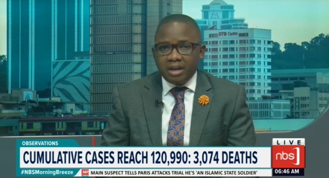 nbstv's tweet photo. .@DaltonKaweesa: The pandemic is not about to go away. Try your best to protect yourselves and your families. 

Follow the SOPs in place and encourage your family members to do the same. 

#NBSMorningBreeze https://t.co/wvI3SN66Pf
