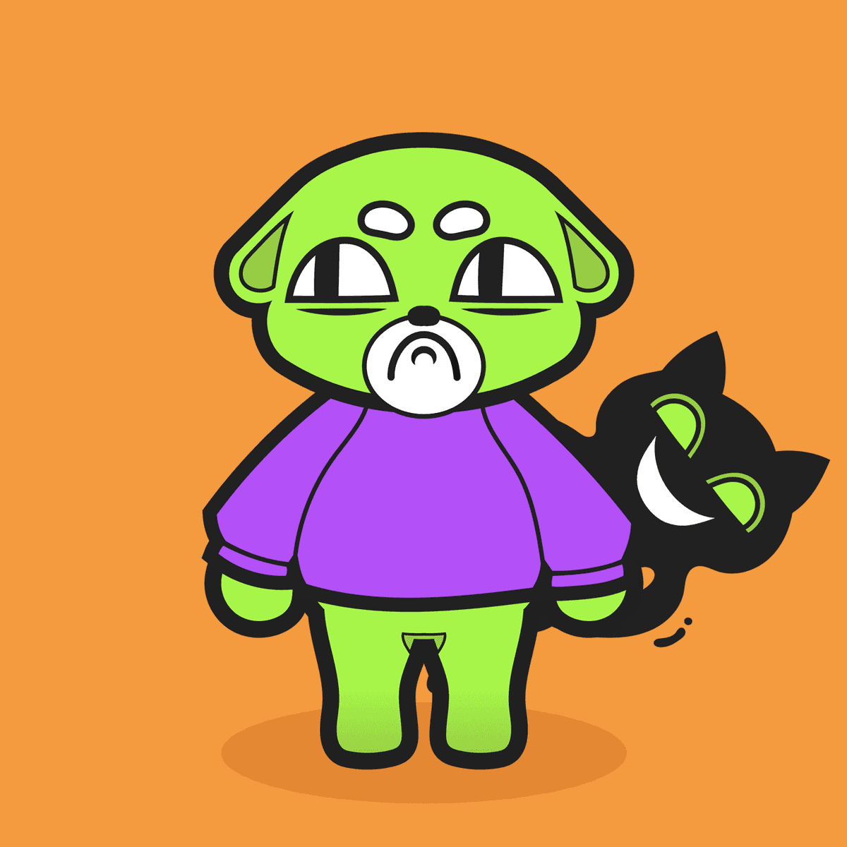 Shitty_Animals's tweet photo. Introducing Shitty Animal #221 - Jealous SA Citizen with Green Ghost 
#Rarity - Common

Mint your #ShittyAnimals #NFTs today at https://t.co/U30ub13Rwr 

#NFTdrop #NFTartist #jealous #nftcollector https://t.co/IWENg8X6p1