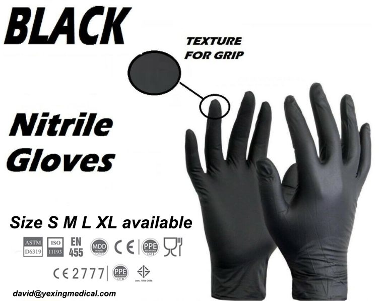 cncleanings's tweet photo. BLACK nitrile gloves widely used in beauty and lab
heavy duty 4mil & 4g Min.
#FDA510K #ASTMD6319
#CE2777 #EN455 #EN374 #EN420
david@yexingmedical.com
#blacknitrile #nitrilegloves #disposablegloves #medicalgloves #PPE #healthcare https://t.co/jCgvrKgb7f