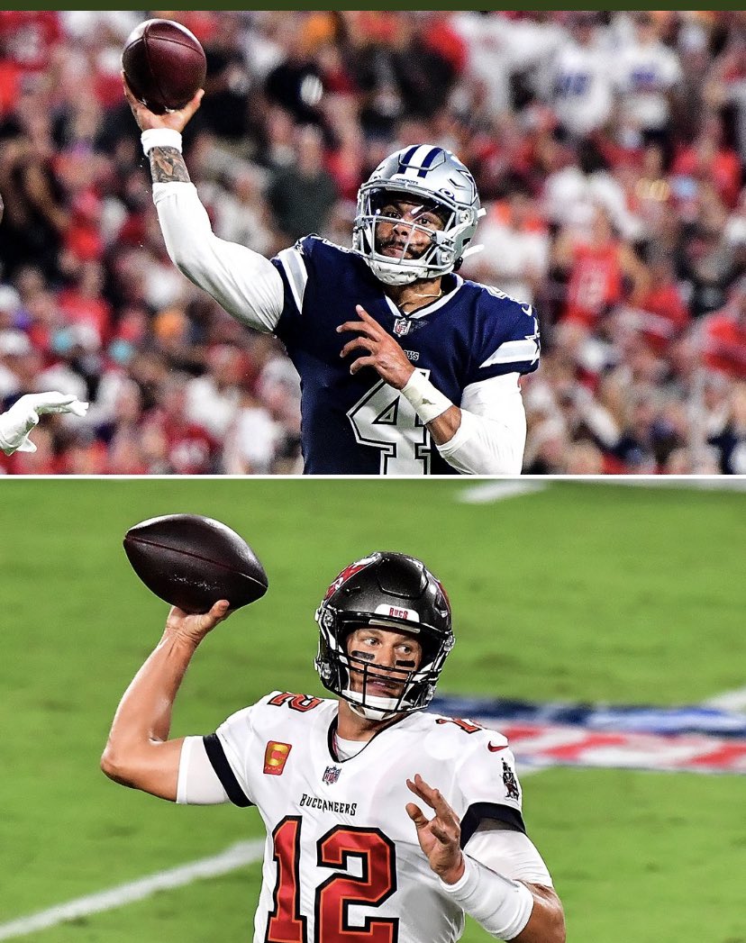 Dak Prescott and Tom Brady put on a show, throwing for a combined 782 yards and seven touchdowns.