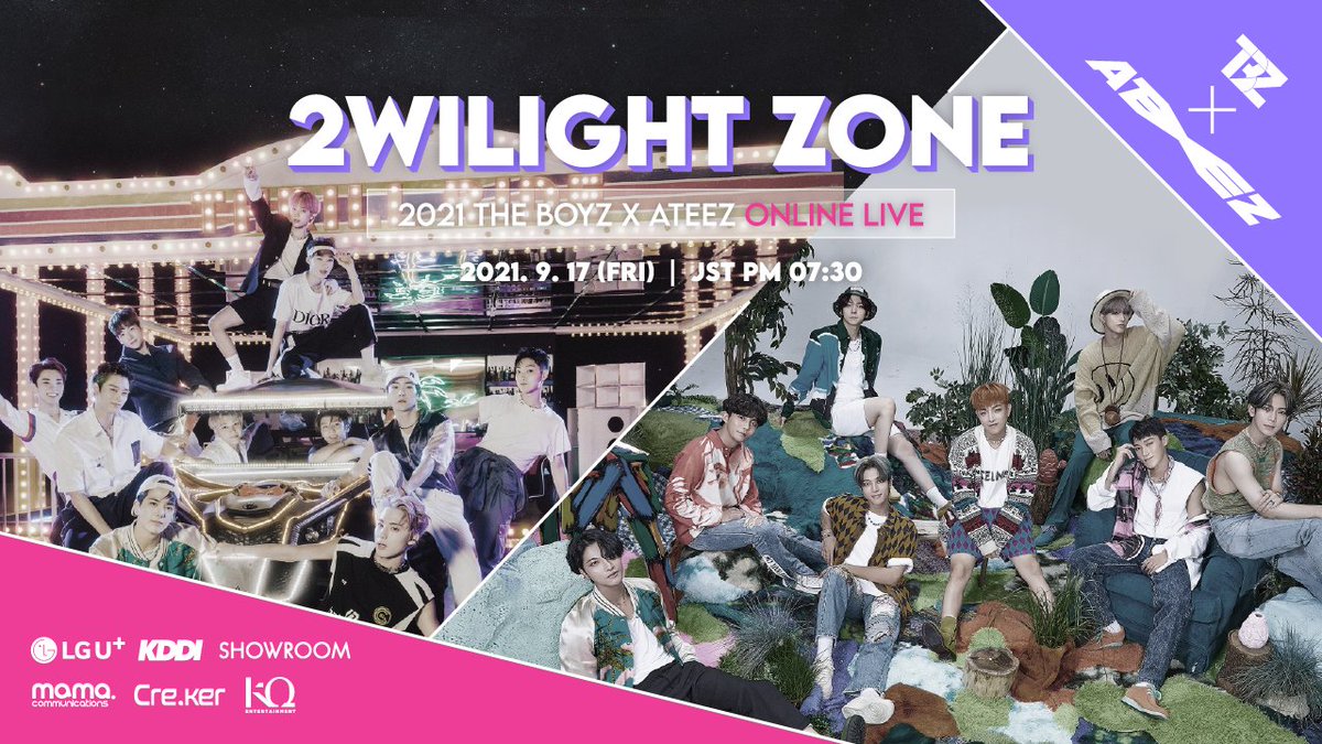 Kkorepo's tweet photo. 【情報】#KDDI と #LG_U⁺共同制作のオンラインライブ「2021 #THE_BOYZ × #ATEEZ ONLINE LIVE: 2WILIGHT ZONE」開催！“THE BOYZ” と “ATEEZ” が出演（コメント動画到着）https://t.co/uS3dUdMl94 https://t.co/oJjGFSu4mr