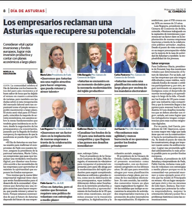 PERALTE_AS's tweet photo. Los empresarios asturianos consideran vital captar #fondoseuropeos
#JoelGarcia @CAC_Asprocon "Necesitamos más agilidad y menos burocracia si no queremos perder los fondos europeos"
#FADE #FEMETALastur #camaraoviedo #camaraavilés #camaragijón #cacasprocon #ajeasturias https://t.co/N4nmFWjbN9
