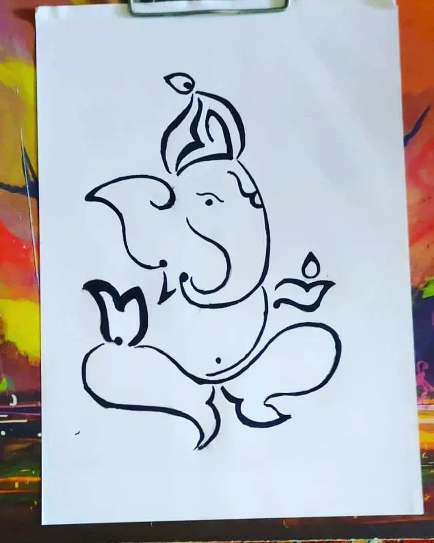Ganesh Sketch Images - Free Download on Freepik