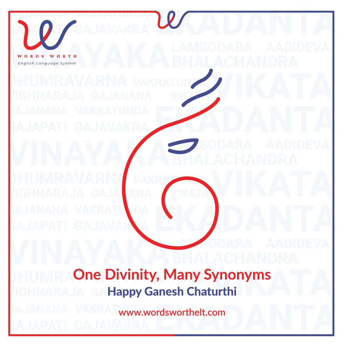 wordsworthind's tweet photo. One Divinity, Many Synonyms
Happy Ganesh Chaturthi https://t.co/XeQH78agvE