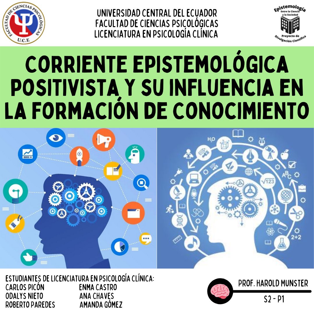 EntreSociedad's tweet image. He aquí te dejo un grandioso hilo de imágenes, sobre la Corriente epistemológica positivista y su influencia en la formación del conocimiento😊