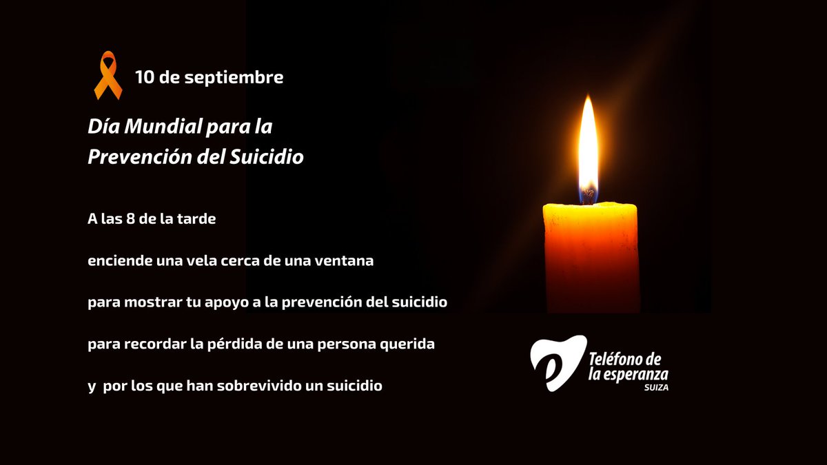 Día Mundial para la Prevención del Suicidio

Para la #prevenciondelsuicidio son muy importantes la información y la concienciación 👇👇

telefonodelaesperanza.ch/5-preguntas-co…