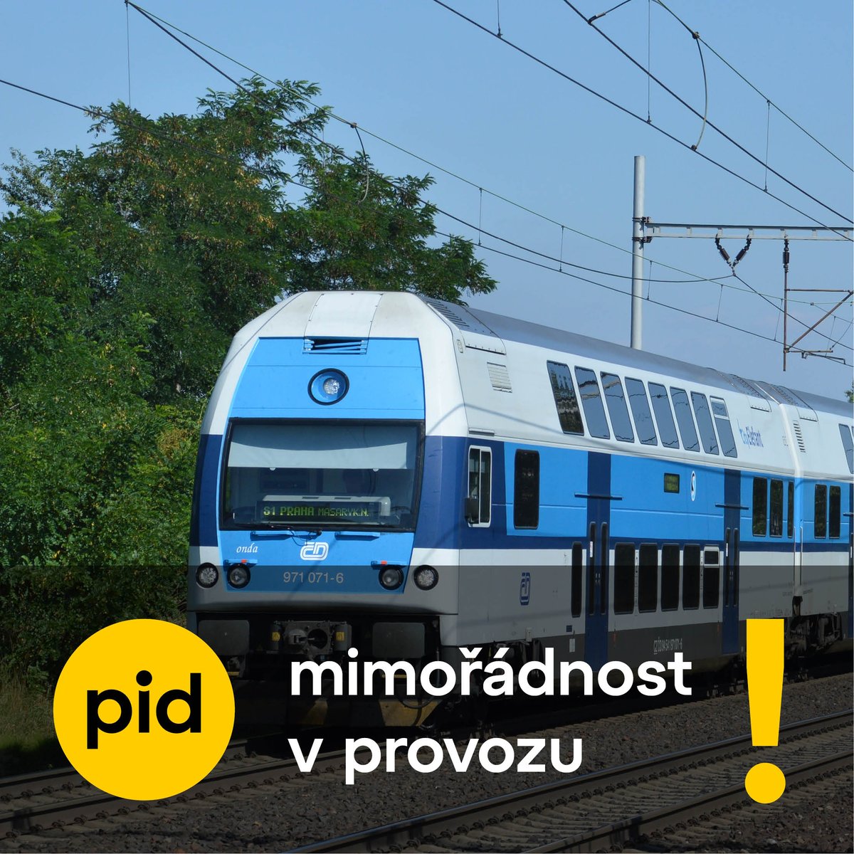 ⚠️ Kvůli poruše výhybek v Dobřichovicích je aktuálně přerušen provoz na #trat171 v úseku Praha-Radotín - Řevnice.
pid.cz/mimoradnost/?i…