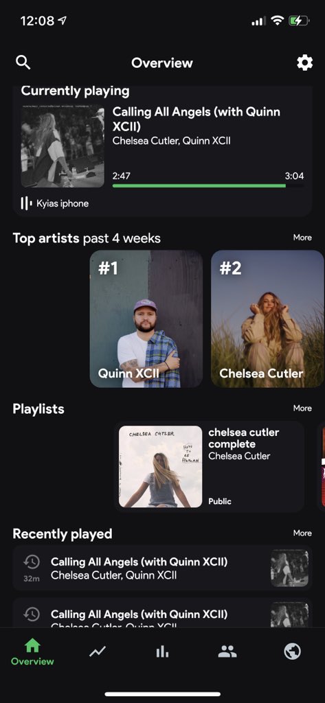 MakyiaHerman's tweet photo. @chelseacutler @QuinnXCII thanks for another angelic song 🙏🏻🤝🤍 https://t.co/asiXcftZW1