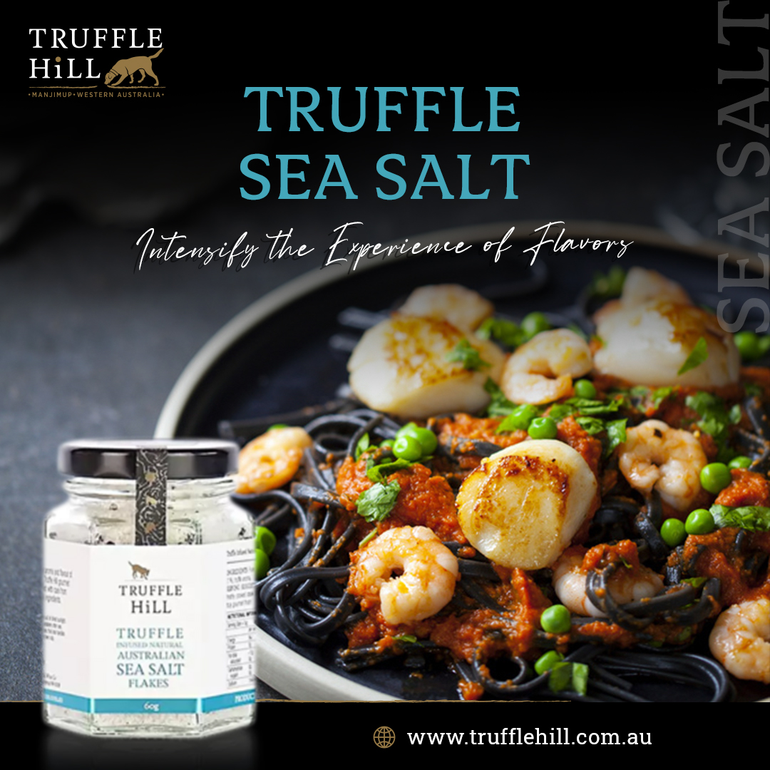 truffle_hill's tweet photo. Working on perfecting your dish? Nothing beats the Sea Salt infused with rare black truffles harvested by Truffle Hill. Just a pinch and the perfection is revealed! 😌

Want to try today? Get it from here: https://t.co/arXekkyQTJ 

#truffleseasalt #trufflesalt #trufflerecipe https://t.co/QfJpYhewu4