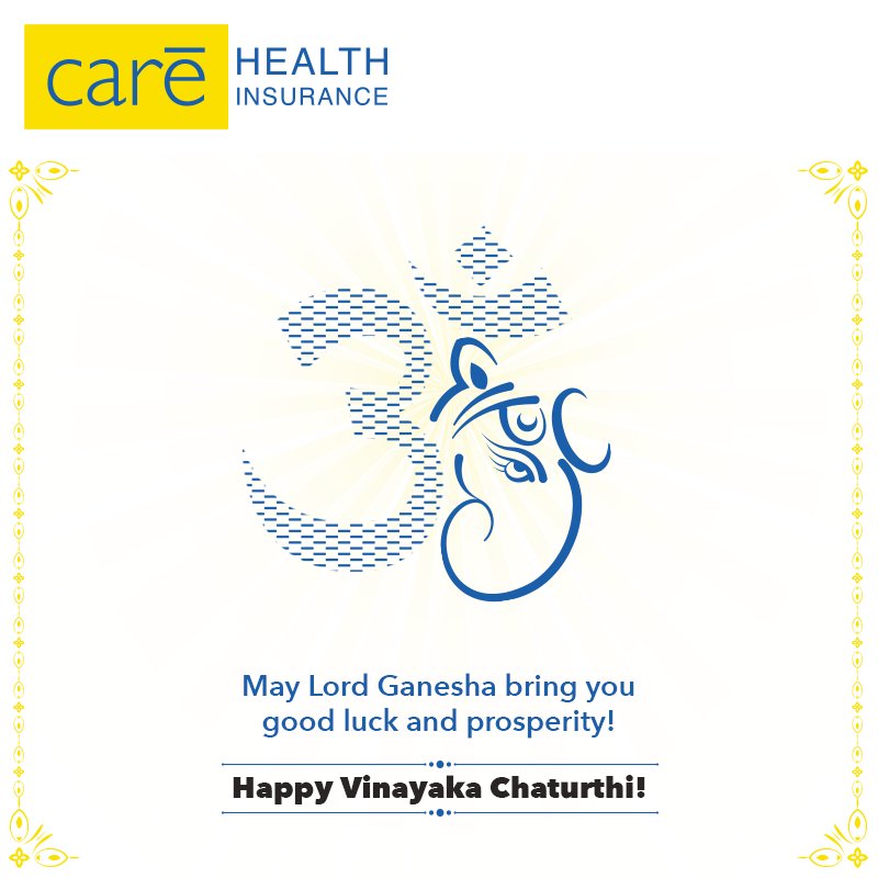 May Lord Ganesha fill your life with immense happiness, good health, love, and grace. Wishing everyone a very prosperous Vinayaka Chaturthi!

#VinayakaChaturthi #FestiveGreetings #LordGanesha #CareHealthInsurance #HealthInsurance #ComprehensiveHealthInsurance
