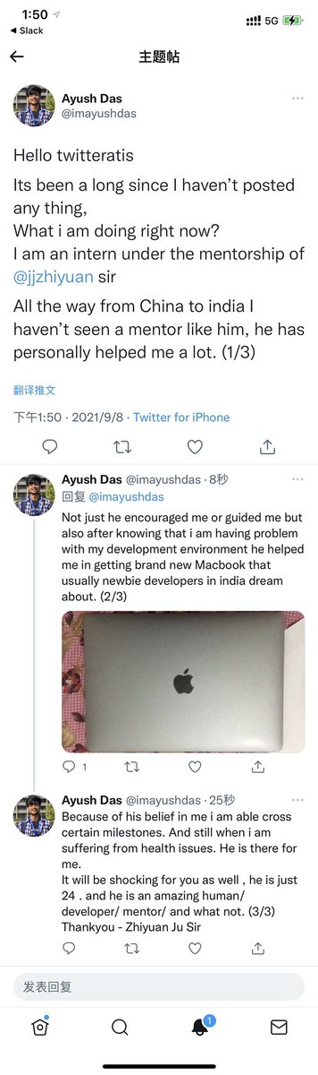 jjzhiyuan's tweet image. 这是之前提到的印度小哥🇮🇳@imayushdas，很偶然的机会结实并鼓励他参与到 Apache #APISIX 社区以及 Summer 2021 活动。

他在社区响应以及吃苦耐劳学新技术上做的很不错，这是为何帮助他的原因之一。

无奈于印度这段时间发生的事情，他自己与家庭也深陷其中，相信他能够扛过去 💪