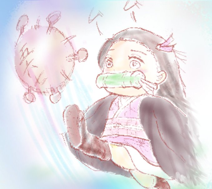 あーとランド🎗️(ღ*ˇᴗˇ*)RANDさんがTwitterに投稿した竈門禰豆子(鬼滅の刃)のイラスト。