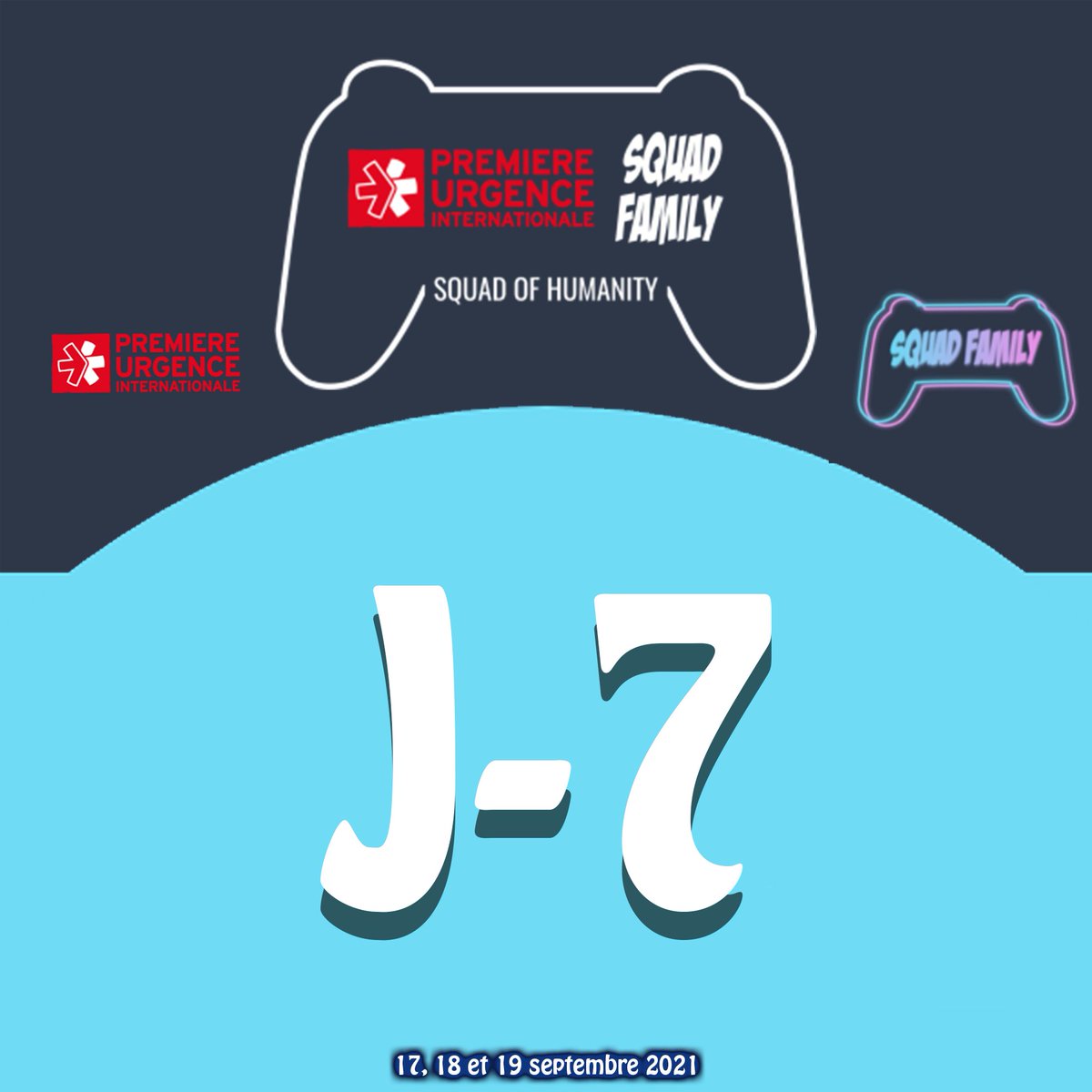 xenofront's tweet photo. Heyyyy. J-7 avant l’#évent squad of humanity. Organiser par la @SquadFamily_OFF . Et @premiereurgence alors n’hésitez pas à follow la chaîne déjà et cocher la petite cloche. #twitch #follow #followers #ring #dons #donations #gamers #gamergirls #gamer #gamergirl #stream #humanity https://t.co/wxKVs3oXKw