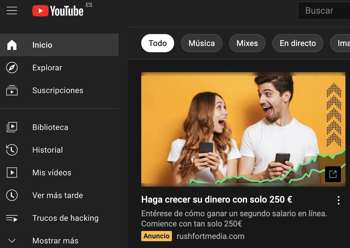 chemaalonso's tweet image. Los Falsos Brokers también se anuncian en Youtube. Avisad a vuestros conocidos, que están haciendo mucho daño y se protegen con la letra pequeña, de esta estafa para que no caigan, que cae la gente menos tecnológica con mucha facilidad. elladodelmal.com/2021/08/la-est… #estafas #fraude