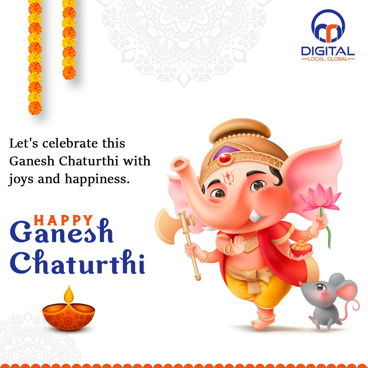 Let's celebrate this Ganesh Chaturthi with joy and happiness.

Happy Ganesh Chaturthi

#GaneshChaturthi2021 #HappyGaneshChaturthi #Ganeshotsav #digitalmarketing #seo #searchengineoptimaztion #SocialMediaMarketing #ppcads