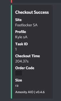 after 100+ payment fails
(spartan dunk low)
B: @AmenityAIO 
G: <a href="/Amenityio/">Amenity</a> 
P: <a href="/JTProxies/">JT Proxies</a>