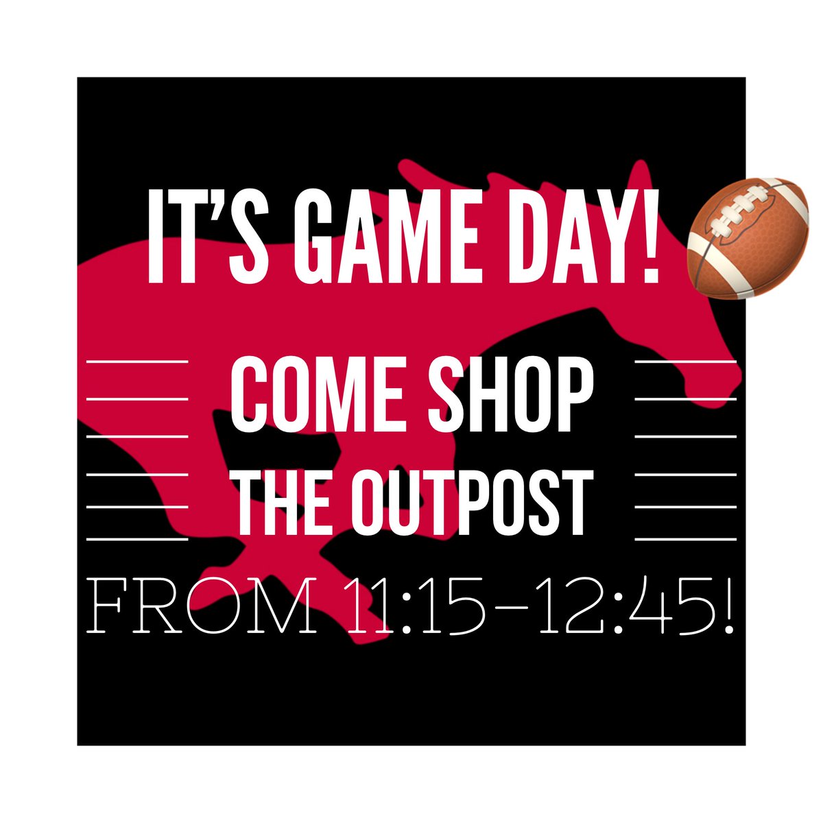 Come see us TODAY! #rahrahrahmustangsfight