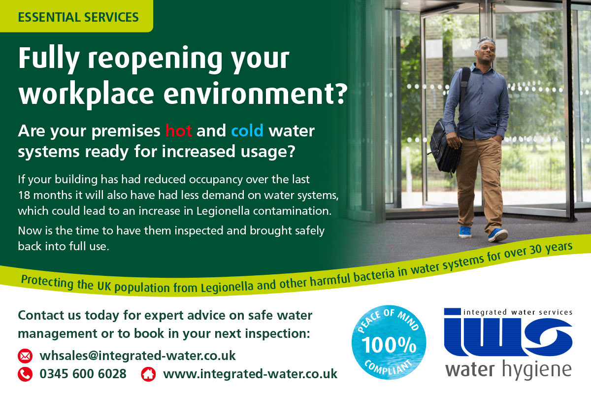 Fully reopening your workplace environment? Did you know water can stagnate in your systems due to lack of use following a period of reduced occupancy. To find out more information on safe water management, call or email us today! 💦 #reopening #legionella #watersystems