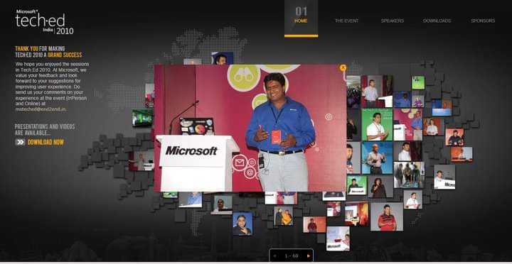 rajvj's tweet image. Once upon a time at @MicrosoftIndia #techedin, 2010 I believe!