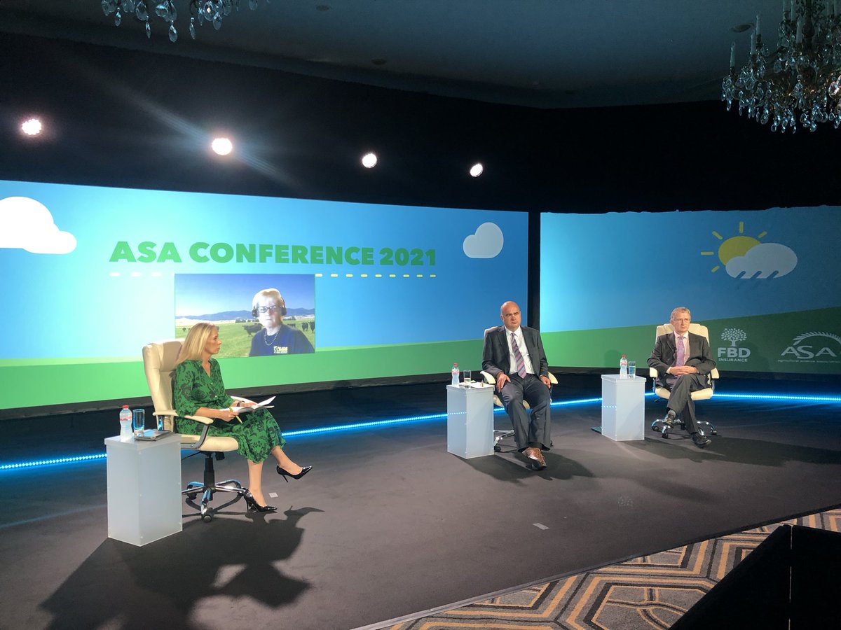 Frank O’Mara <a href="/teagasc/">Teagasc</a> joins Bill Callanan <a href="/agriculture_ie/">Dept of Agriculture, Food and the Marine</a> and Alison Van Eenennaam <a href="/BioBeef/">Prof Alison Van Eenennaam (@BioBeef)</a> on Session 3 “Science in Action” <a href="/ASAireland/">ASAireland</a> conference. Panel is moderated by <a href="/PierceKarina/">Karina Pierce</a> #ASA21 <a href="/farmersjournal/">Irish Farmers Journal</a>