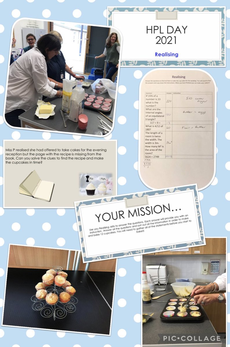 Of course, there had to be baking! We made the most of our automaticity skills to apply our maths knowledge in order to work out what we needed to bake cupcakes. Yum!
#Realising #StSwithunsItsWhoWeAre #HPLSchoolTakeover